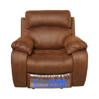 Gambar Cheers Mc Leod Sofa Recliner Rocking Fabric 1 Seater - Cokelat