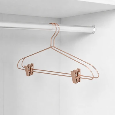 Gambar Stora 40.5 cm Set 2 Pcs Hanger Baju Aluminium - Gold