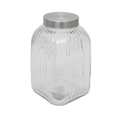 Gambar Informa Gala Stoples Kaca 4.5 Liter Transparan - Silver