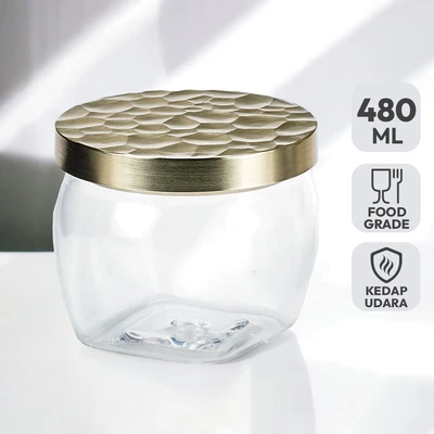 Gambar Kris Seica Stoples Akrilik 480 ml Transparan - Gold