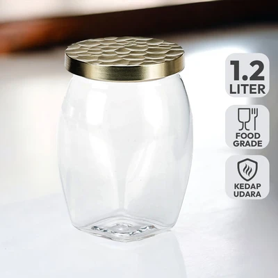 Gambar Kris Seica Stoples Akrilik 1.2 Liter Transparan - Gold