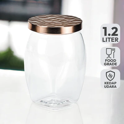 Gambar Kris Seica Stoples Akrilik 1.2 Liter Transparan - Rose Gold