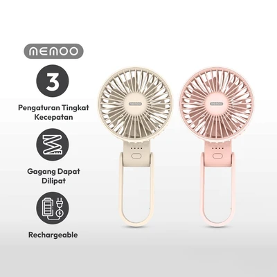 Gambar Memoo Kipas Angin Portabel Lipat Mini 1400 mAh - Putih