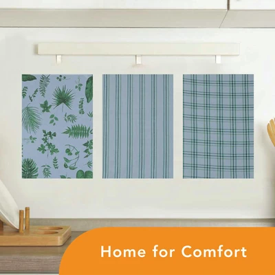 Gambar Forhom Kain Lap Dapur Katun Leaf Lab 50x80 cm Set 3 pcs