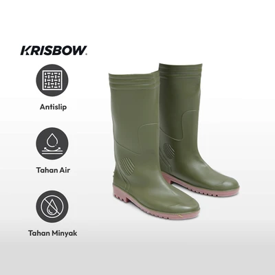 Gambar Krisbow Ukuran 43 Sepatu Boots Pengaman Srsb50K3L - Hijau
