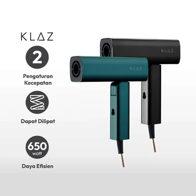 Gambar Klaz Hair Dryer Travel Dual Volt 650 Watt - Hijau