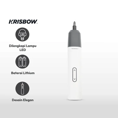 Gambar Krisbow Obeng Cordless S-3.6V Ircs363 - Putih