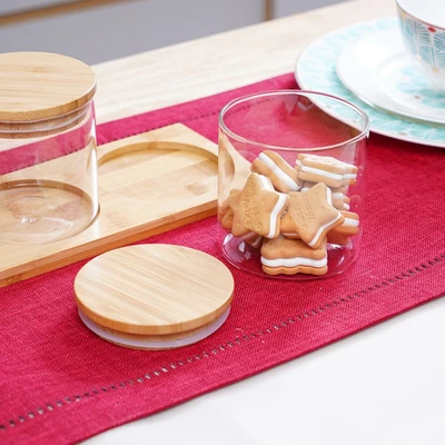Gambar Informa Carea Petite Stoples Kaca Borosilikat 400 ml Set 3 pcs Transparan - Cokelat
