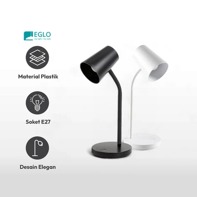 Gambar Eglo Jasper Lampu Meja E27 - Hitam