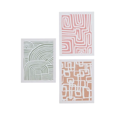 Gambar Informa Hiasan Dinding Kanvas Print Abstract 40x50 cm Set 3 Pcs V1 - Mix
