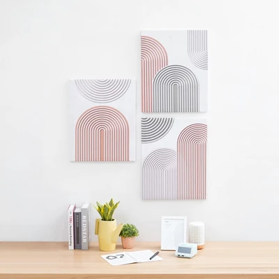 Gambar Informa Hiasan Dinding Kanvas Print Graphic 40x50 cm Set 3 Pcs - Mix