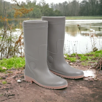 Gambar Krisbow Ukuran 39 Sepatu Boots Pengaman Srsb60K3L - Abu-Abu