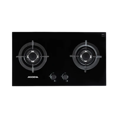 Gambar Modena Kompor Tanam 2 Tungku Bh 5725 Babk 70 cm - Hitam