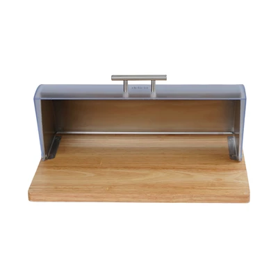 Gambar Delicia Lignum Tempat Roti Kayu 39x30x16.5 cm - Cokelat