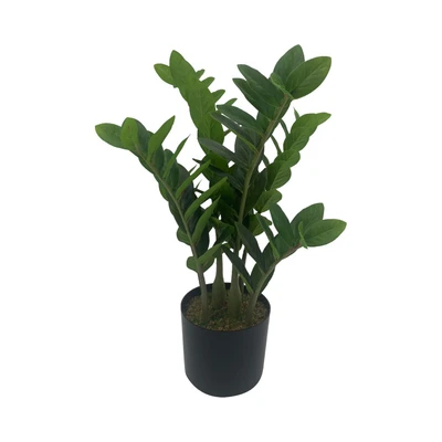 Gambar Arthome Tanaman Artifisial Lucky Feather Dengan Pot 15x15x50 cm