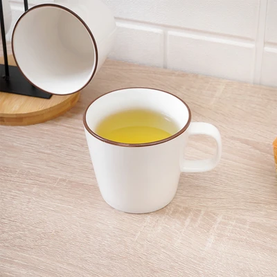 Gambar Appetite Maru Mug Porcelain Dengan Rak 260 ml Set 6 pcs - Putih