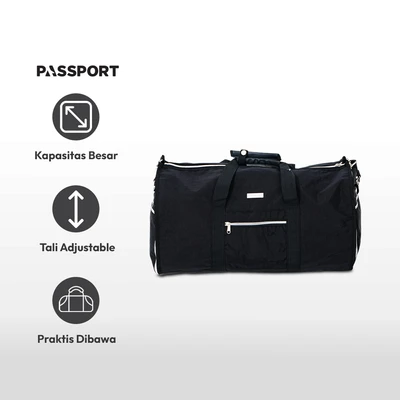 Gambar Passport Tas Duffle Spencer Suit - Hitam