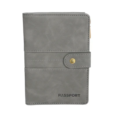 Gambar Passport Dompet Paspor Multifungsi - Abu-Abu