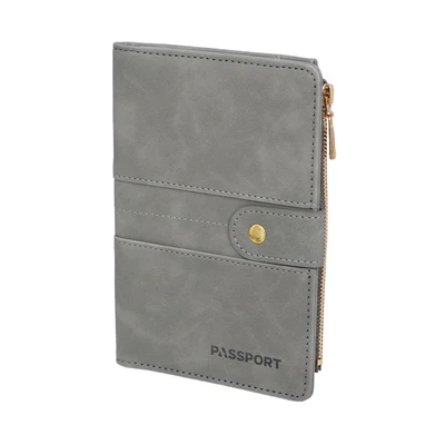 Gambar Passport Dompet Paspor Multifungsi - Abu-Abu