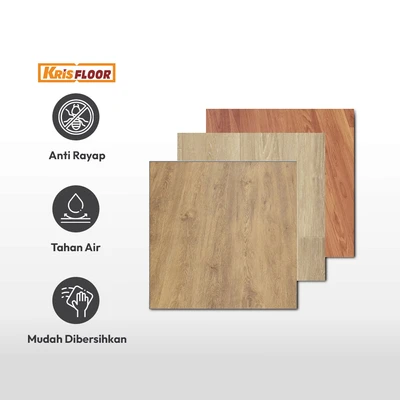 Gambar Krisfloor 2X1 Mtr Pelapis Lantai Vinyl Roll Motif Kayu Teak 49D