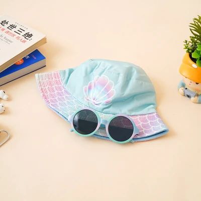 Gambar Ataru Set Topi Bucket & Kacamata Sunglasses Anak Shell