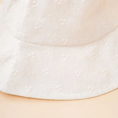 Gambar Ataru Topi Bucket Eyelet Embroidery - Putih