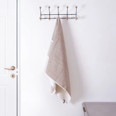 Gambar Forhom 70x140 cm Handuk Mandi Katun Dual Side - Cokelat