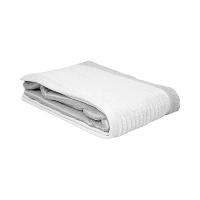 Gambar Forhom 70x140 cm Handuk Mandi Katun Dual Side - Abu-Abu