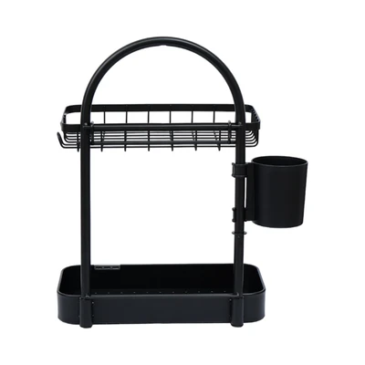 Gambar Stora Rak Kamar Mandi Knockdown 30x18x41.5 cm - Hitam