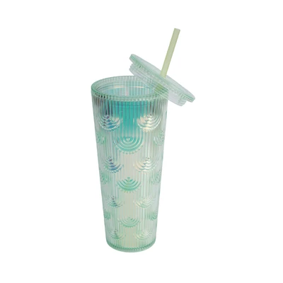 Gambar Kris 700 Ml Misty Tumbler Dengan Sedotan - Hijau