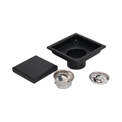 Gambar Acroz Saringan Lantai Kamar Mandi Tile Insert - Hitam