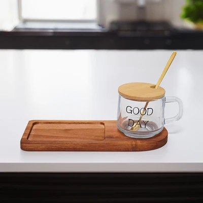 Gambar Appetite Nero Set Breakfast Dengan Tutup Dan Sendok