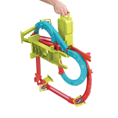 Gambar Hot Wheels Playset Track Neon Speeder Skyscraper Speed Circuit Hpc07