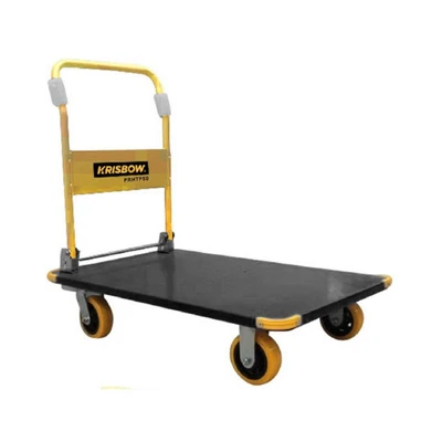 Gambar Krisbow Troli Barang Steel 500 Kg - Kuning
