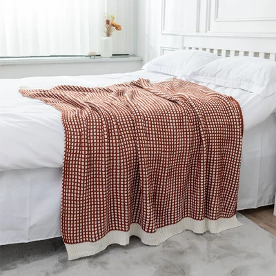 Gambar Informa 130x150 cm Selimut Throw Froya - Merah Bata