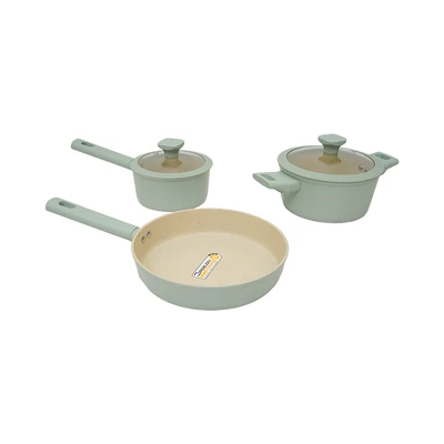 Jual Cooking Color Hector Perlengkapan Masak Non Stick Coating Set 5 ...