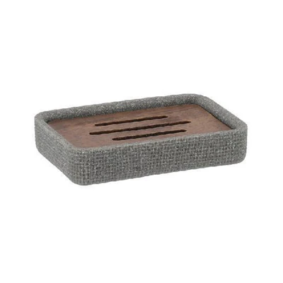 Gambar Stora 12x8.3x2.4 cm Tempat Sabun Batang Polyresin - Abu-Abu