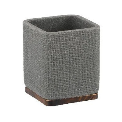 Gambar Stora 8.2x8.2x9.5 cm Tempat Sikat Gigi Polyresin - Abu-Abu