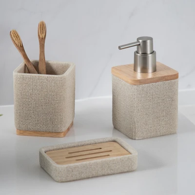 Gambar Stora 12x8.3x2.4 cm Tempat Sabun Batang Polyresin - Krem Beige