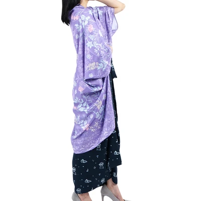 Gambar Hijasmita Outer Scarf Gardenia - Ungu