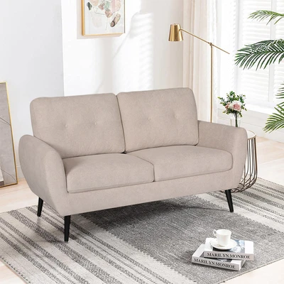 Gambar Informa Osaka Sofa Fabric 2 Seater - Cokelat Muda