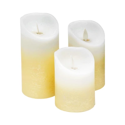 Gambar Informa Lilin Flameless Set 3 pcs - Putih/Gold