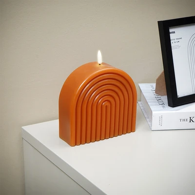 Gambar Informa Lilin Flameless Dekorasi 17 cm P1 - Merah Terracota