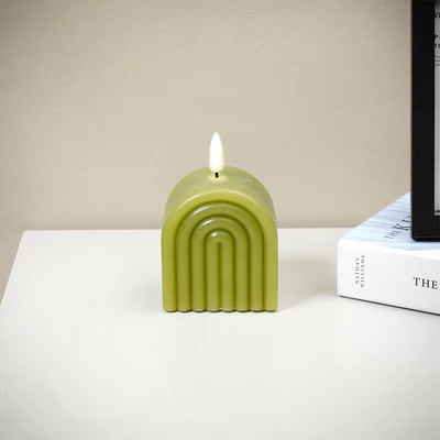 Gambar Informa Lilin Dekorasi Flameless 11.5 cm P1 - Hijau