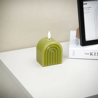 Gambar Informa Lilin Dekorasi Flameless 11.5 cm P1 - Hijau