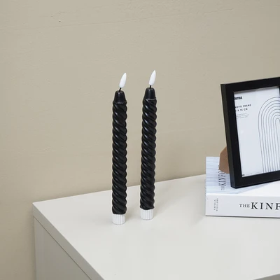 Gambar Informa Lilin Dekorasi Flameless Set 2 pcs - Hitam