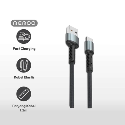 Gambar Memoo Kabel Charger USB-A To USB-C 5A 1.2 Meter