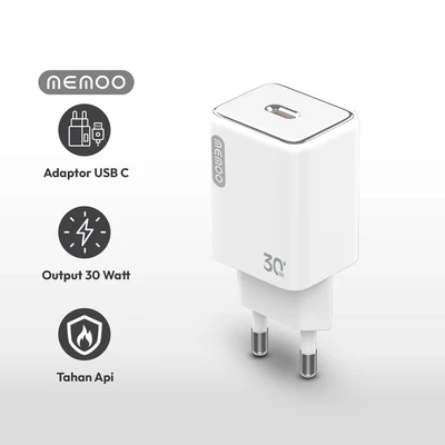 Gambar Memoo Kepala Charger Plug USB-C 30 Watt