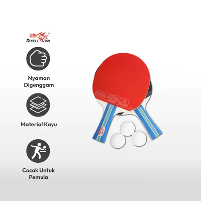 Gambar Double Fish Set Raket Tenis Meja 236A