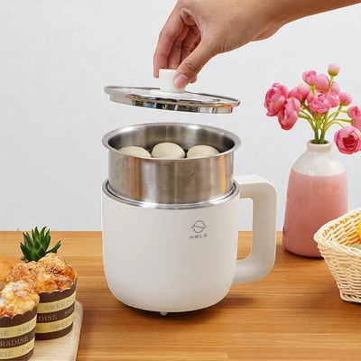 Gambar Kels Moku Panci Kukus Elektrik Round Multi 1.2 Liter - Putih